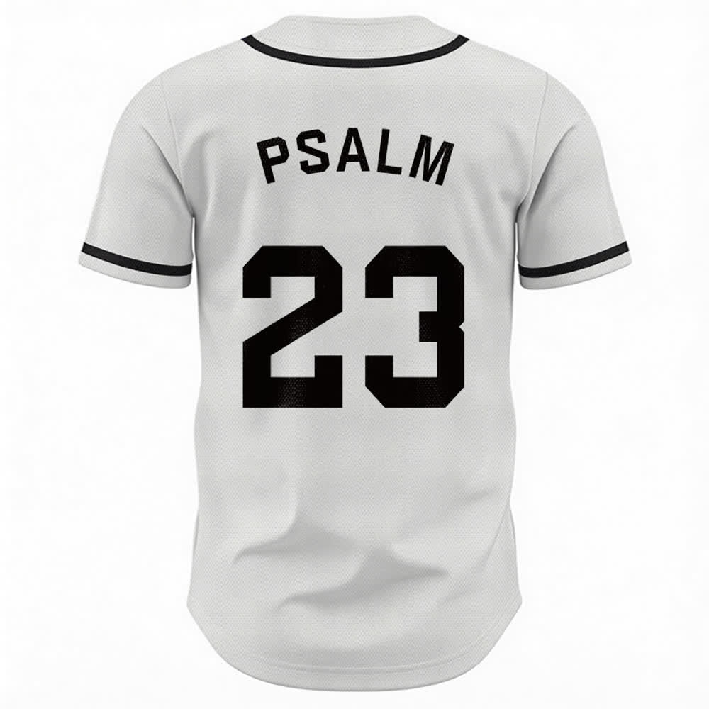 Christianartworkshop Retro Sport Style Psalm 23 Unisex Baseball Jersey - image 9