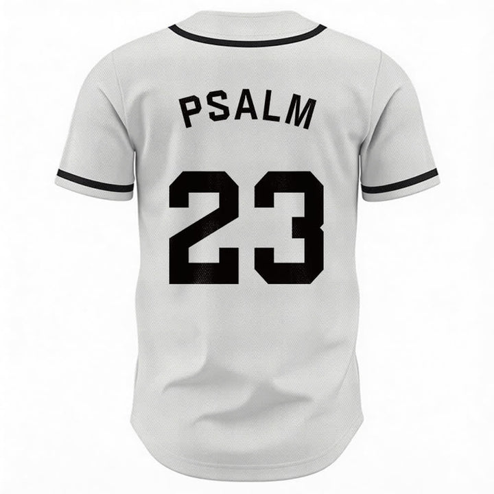 Christianartworkshop Retro Sport Style Psalm 23 Unisex Baseball Jersey - image 9