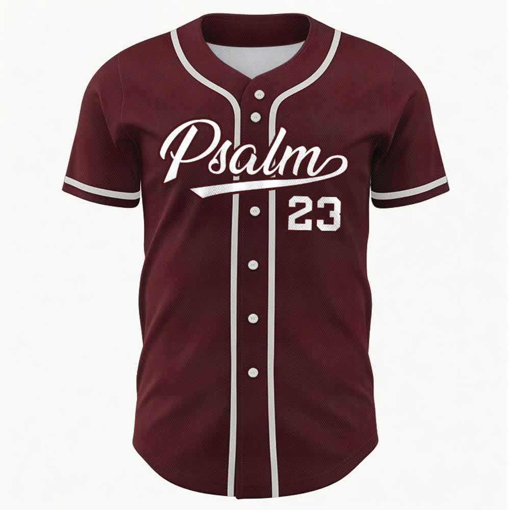 Christianartworkshop Retro Sport Style Psalm 23 Unisex Baseball Jersey - image 29