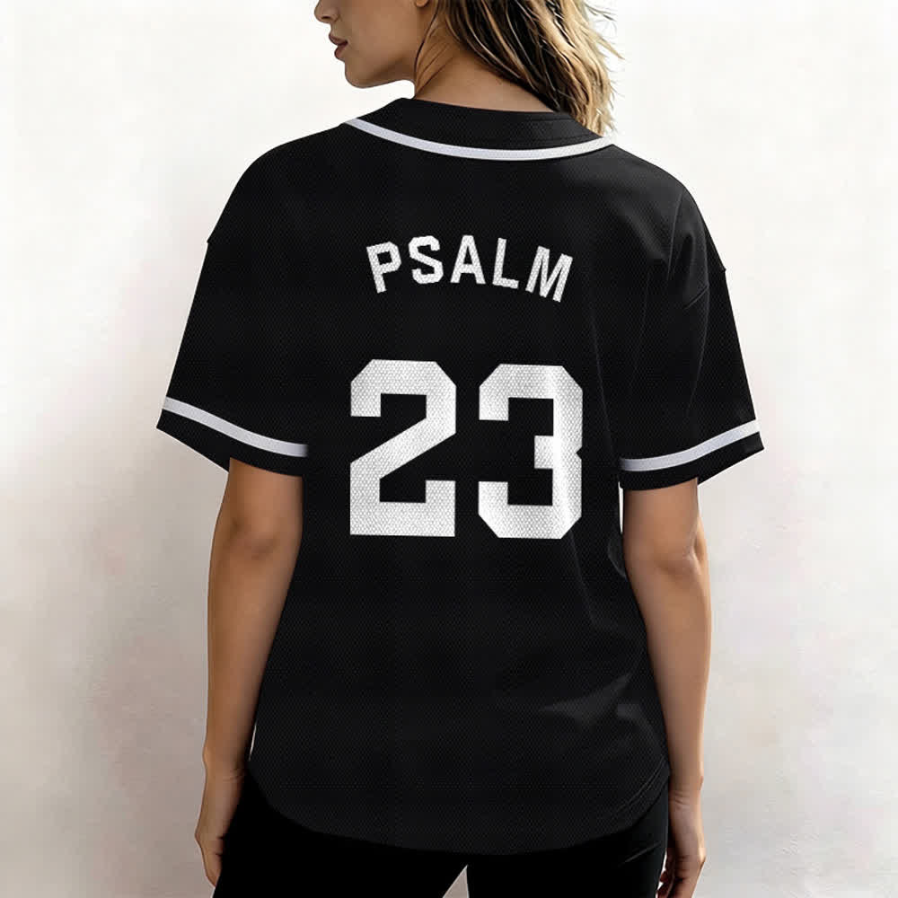 Christianartworkshop Retro Sport Style Psalm 23 Unisex Baseball Jersey - image 20