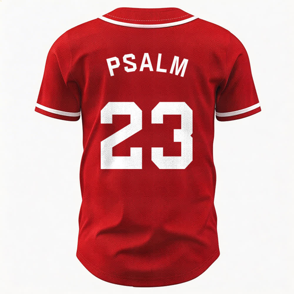 Christianartworkshop Retro Sport Style Psalm 23 Unisex Baseball Jersey - image 23