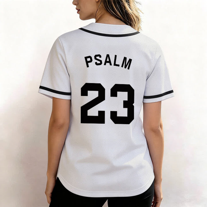 Christianartworkshop Retro Sport Style Psalm 23 Unisex Baseball Jersey - image 13