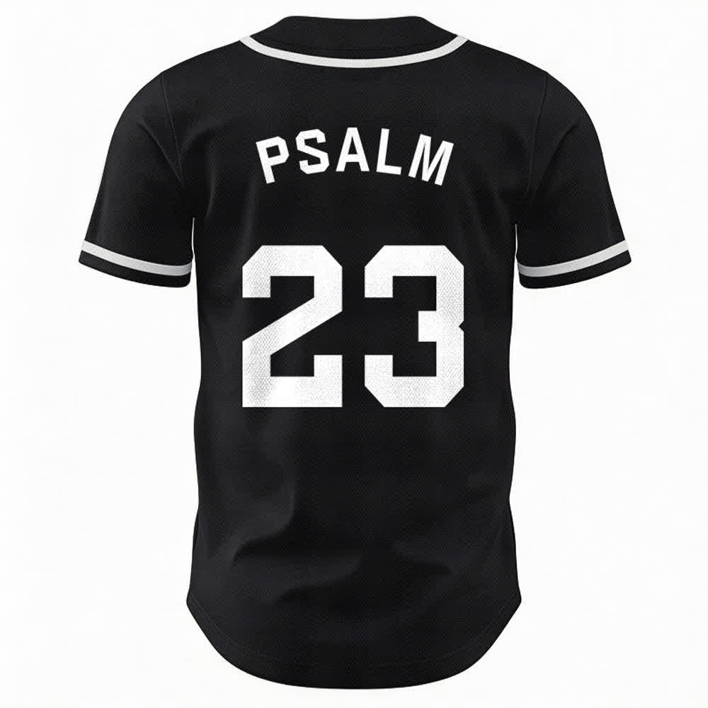 Christianartworkshop Retro Sport Style Psalm 23 Unisex Baseball Jersey - image 16