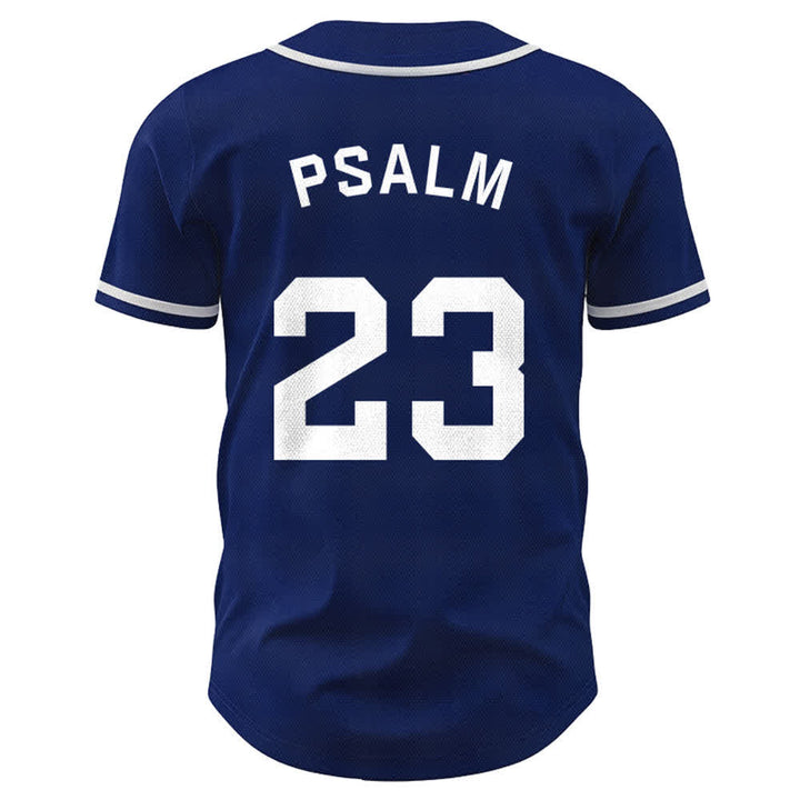 Christianartworkshop Retro Sport Style Psalm 23 Unisex Baseball Jersey - image 2