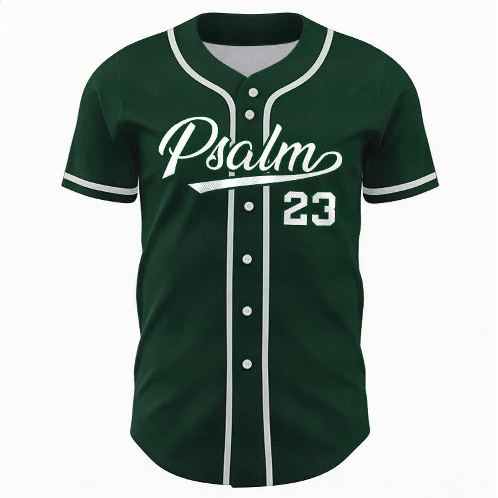 Christianartworkshop Retro Sport Style Psalm 23 Unisex Baseball Jersey - image 43