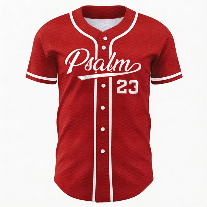 Christianartworkshop Retro Sport Style Psalm 23 Unisex Baseball Jersey - image 22