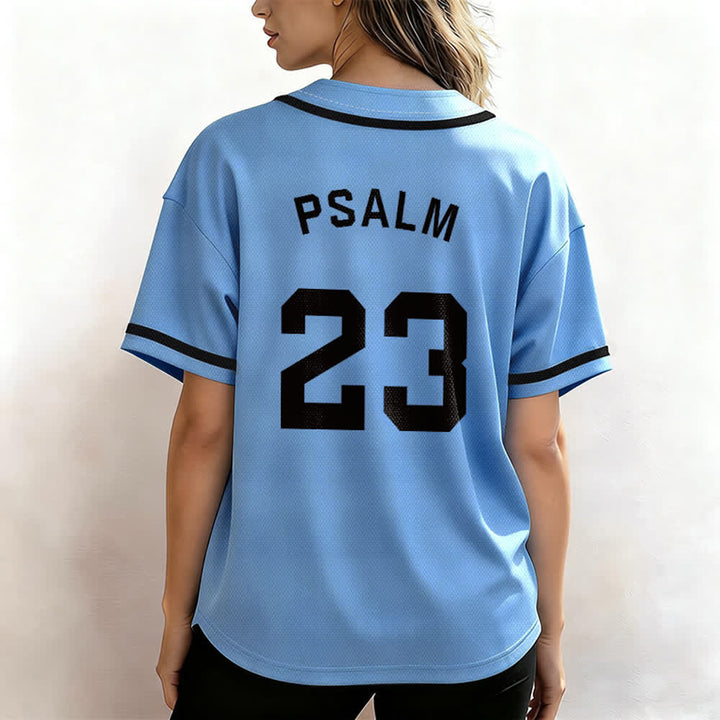 Christianartworkshop Retro Sport Style Psalm 23 Unisex Baseball Jersey - image 41