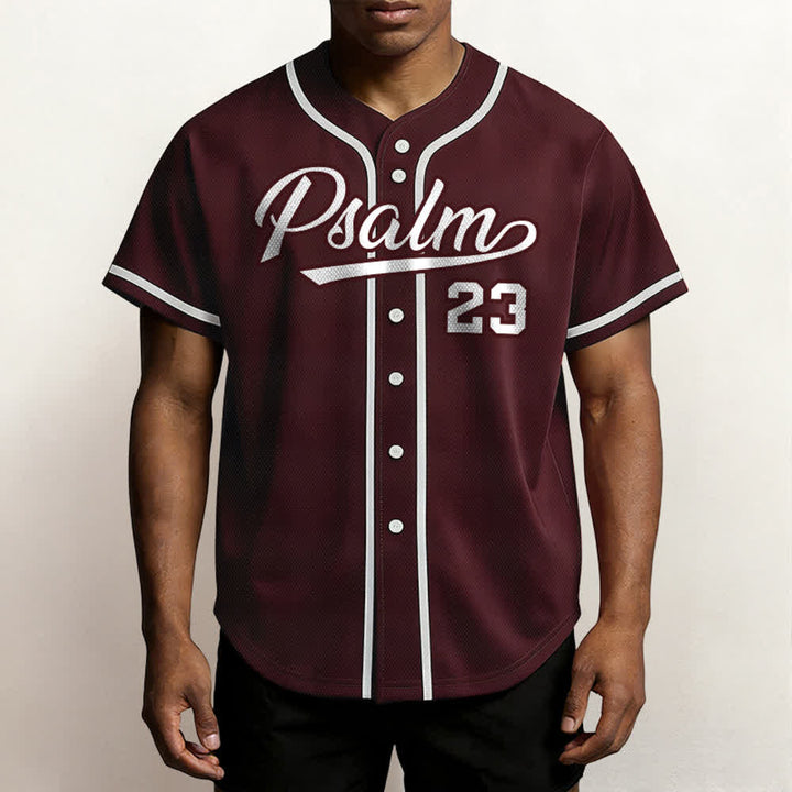 Christianartworkshop Retro Sport Style Psalm 23 Unisex Baseball Jersey - image 31