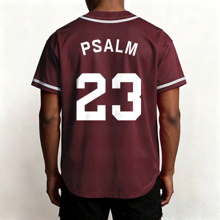 Christianartworkshop Retro Sport Style Psalm 23 Unisex Baseball Jersey - image 32