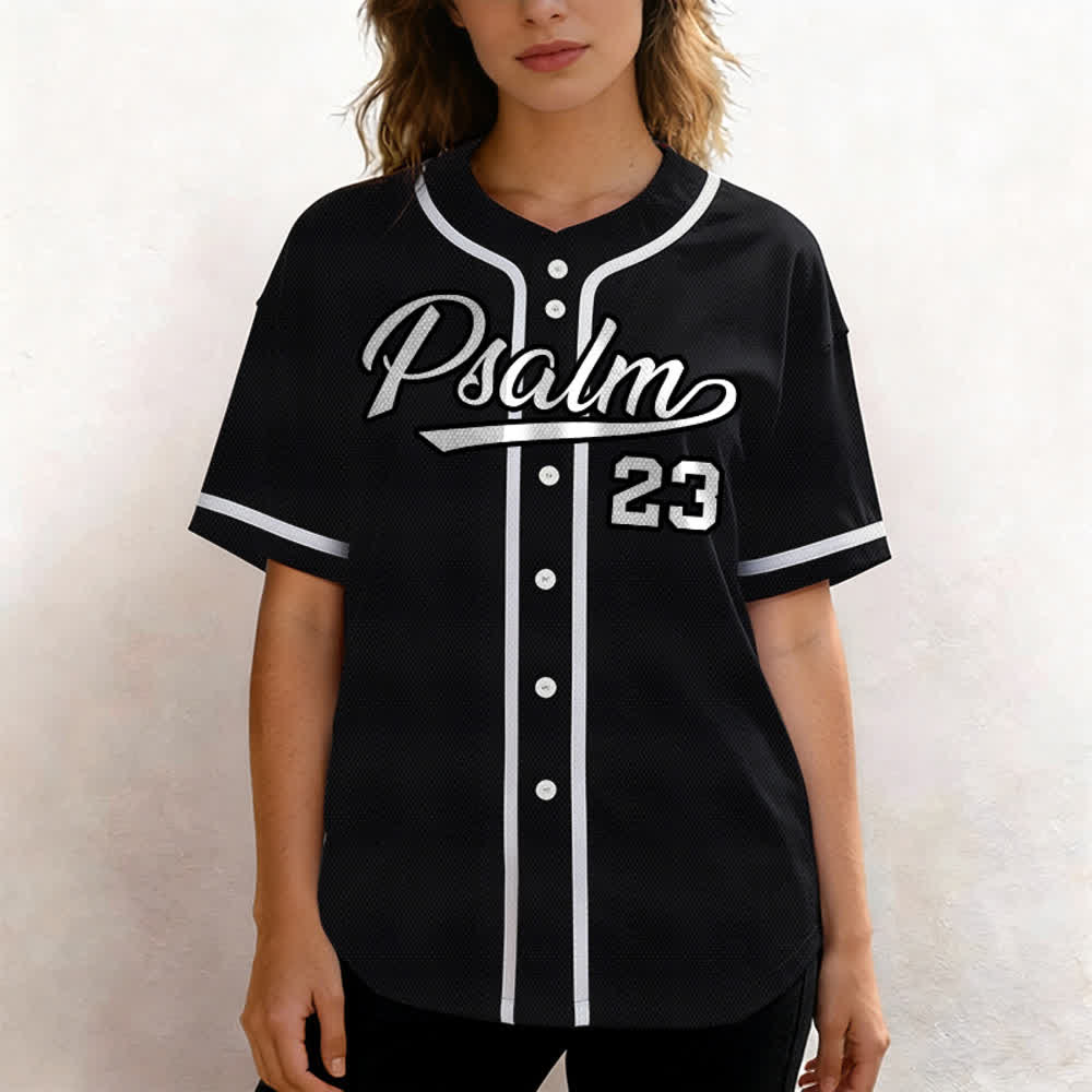 Christianartworkshop Retro Sport Style Psalm 23 Unisex Baseball Jersey - image 19