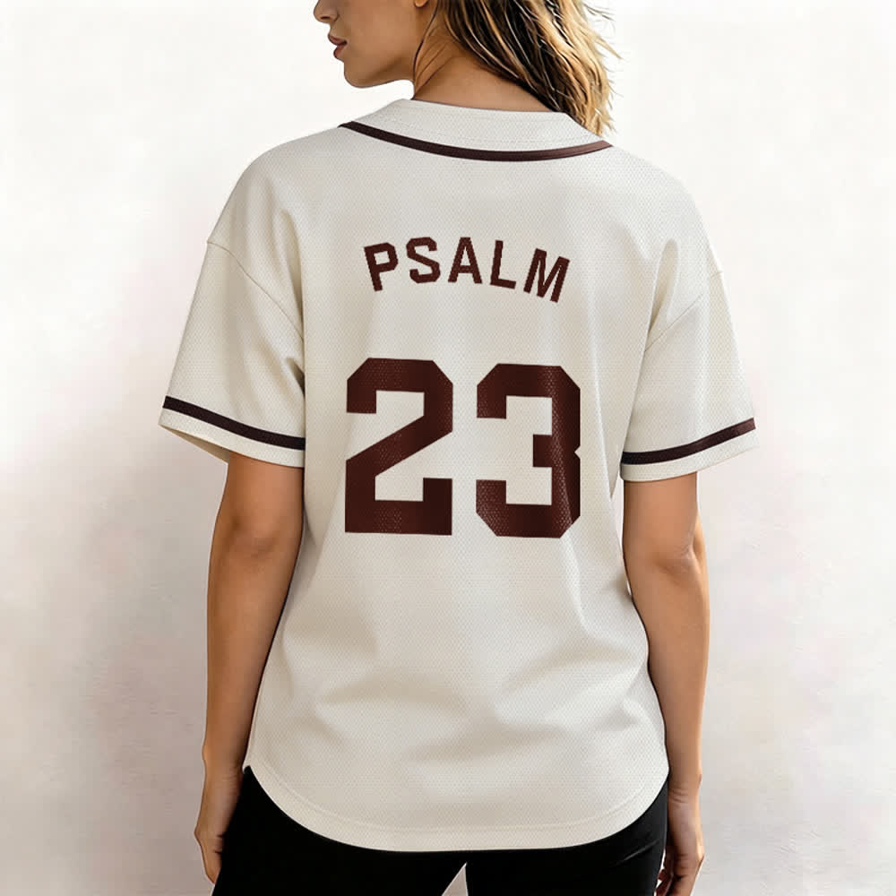 Christianartworkshop Retro Sport Style Psalm 23 Unisex Baseball Jersey - image 53