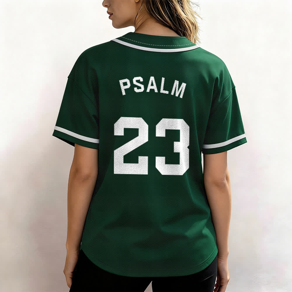 Christianartworkshop Retro Sport Style Psalm 23 Unisex Baseball Jersey - image 48