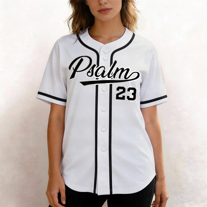 Christianartworkshop Retro Sport Style Psalm 23 Unisex Baseball Jersey - image 12