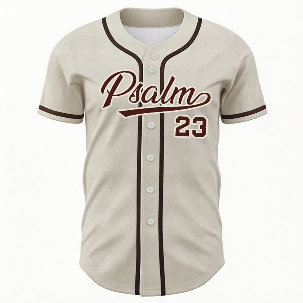 Christianartworkshop Retro Sport Style Psalm 23 Unisex Baseball Jersey - image 50