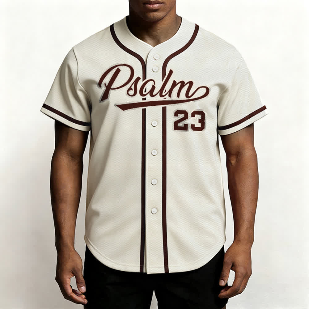 Christianartworkshop Retro Sport Style Psalm 23 Unisex Baseball Jersey - image 54