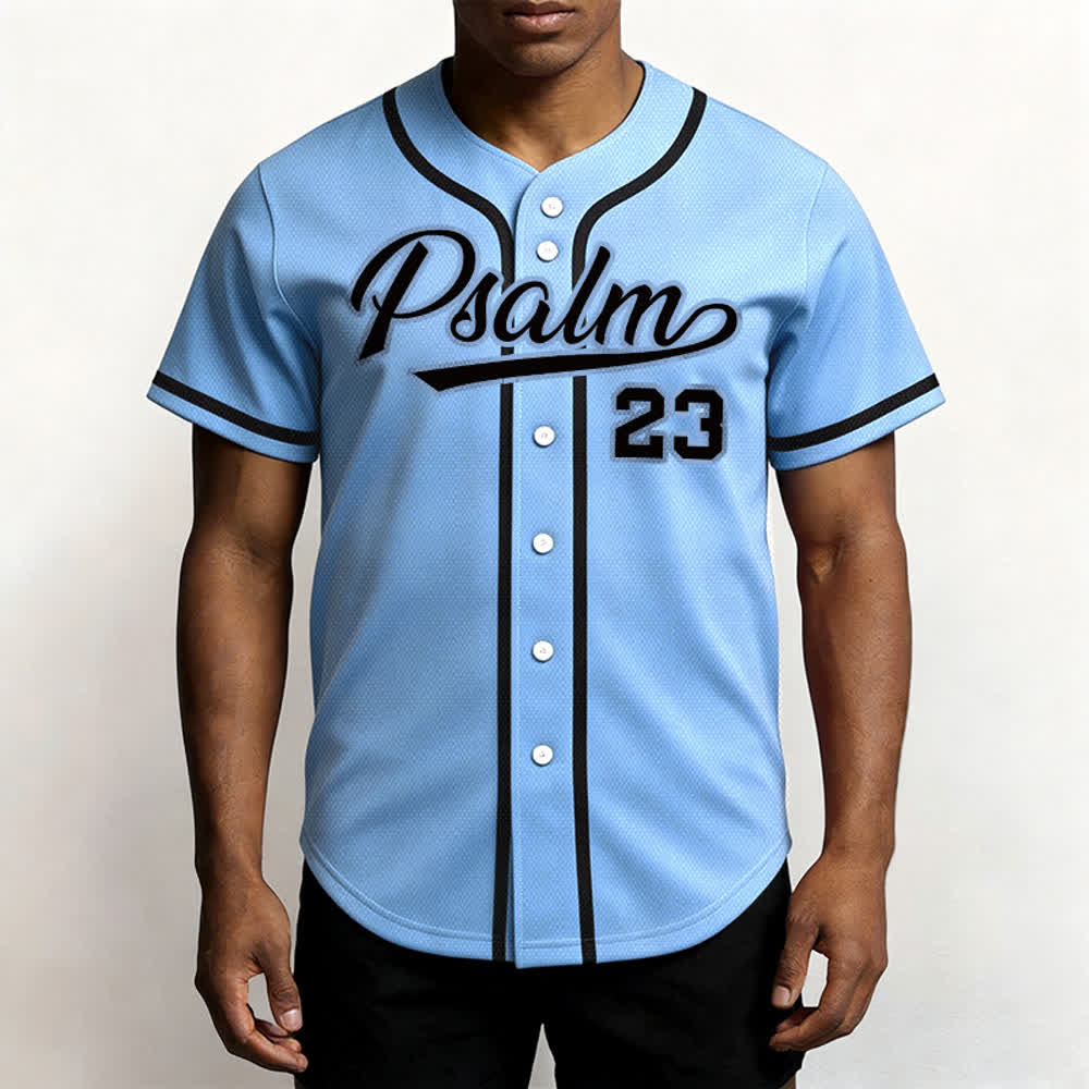 Christianartworkshop Retro Sport Style Psalm 23 Unisex Baseball Jersey - image 38