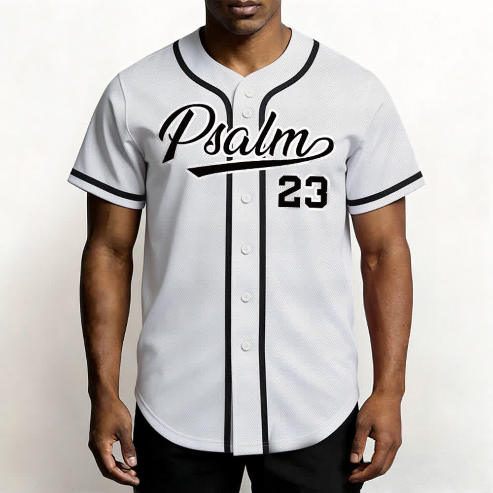 Christianartworkshop Retro Sport Style Psalm 23 Unisex Baseball Jersey - image 10