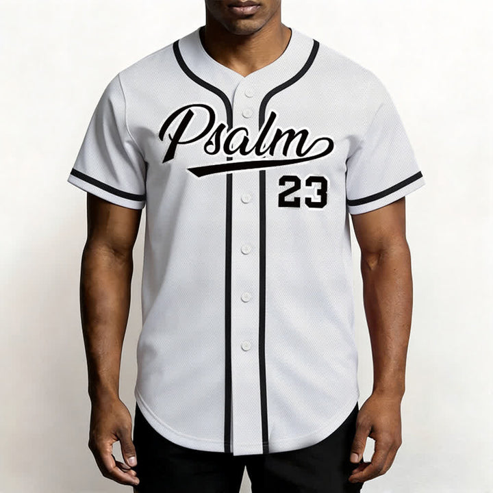 Christianartworkshop Retro Sport Style Psalm 23 Unisex Baseball Jersey - image 10