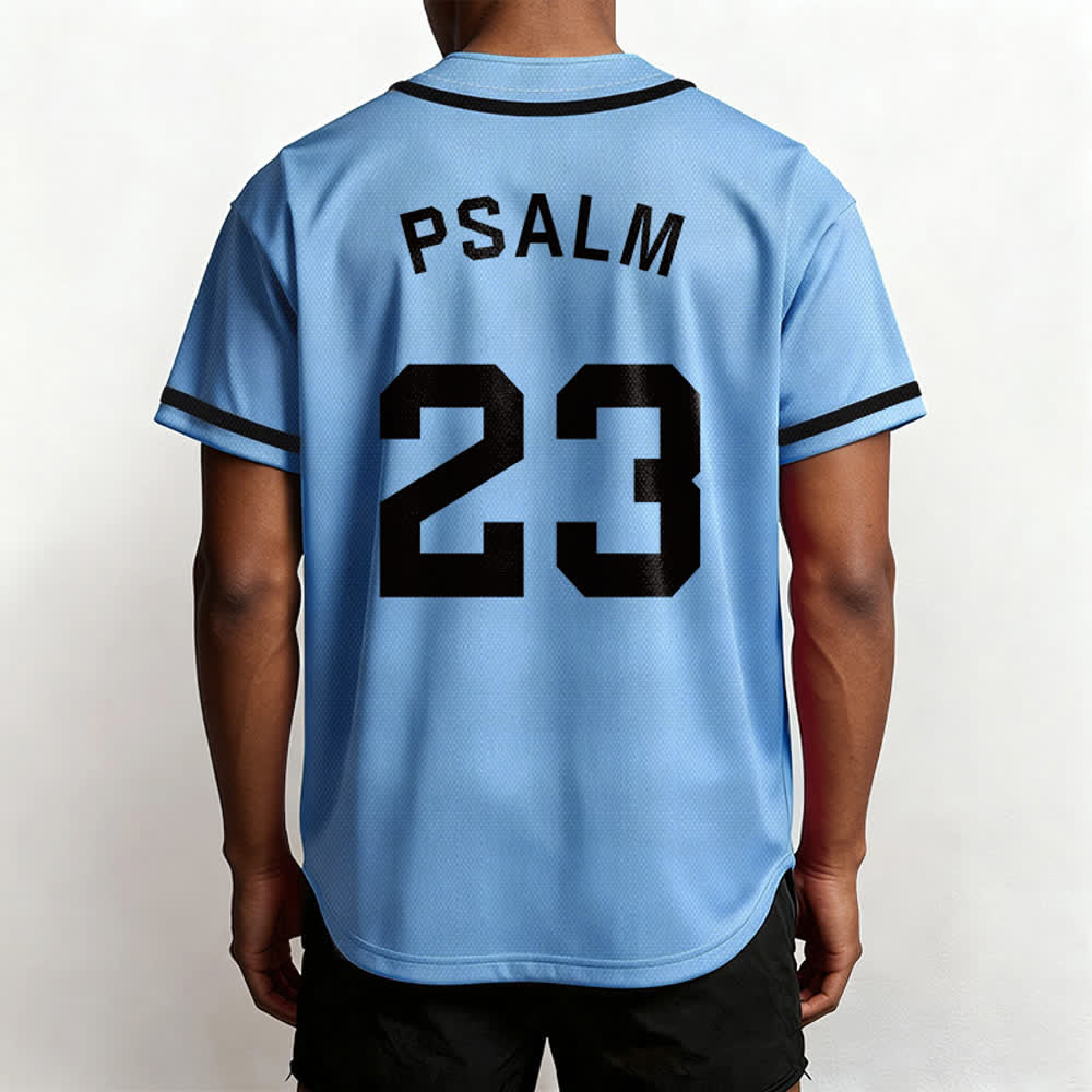Christianartworkshop Retro Sport Style Psalm 23 Unisex Baseball Jersey - image 39