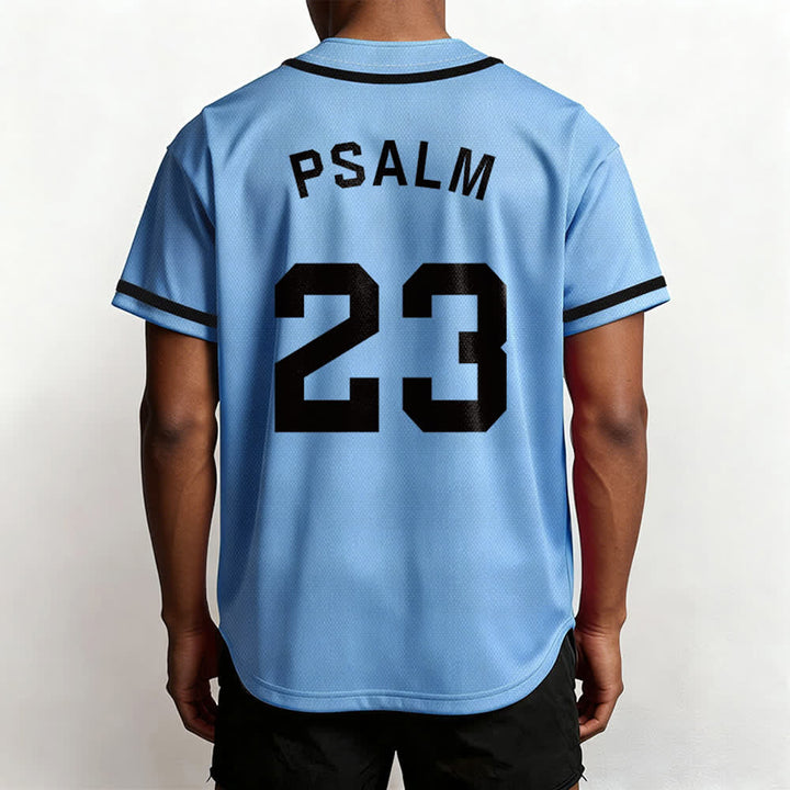 Christianartworkshop Retro Sport Style Psalm 23 Unisex Baseball Jersey - image 39