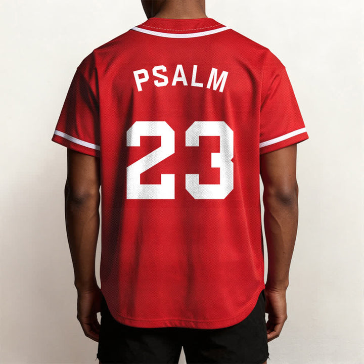 Christianartworkshop Retro Sport Style Psalm 23 Unisex Baseball Jersey - image 25