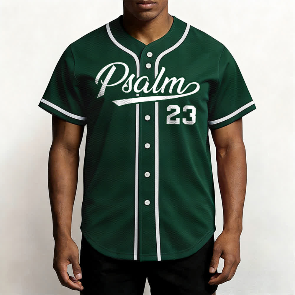 Christianartworkshop Retro Sport Style Psalm 23 Unisex Baseball Jersey - image 45