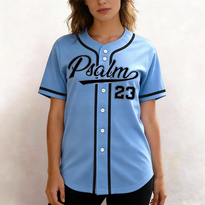 Christianartworkshop Retro Sport Style Psalm 23 Unisex Baseball Jersey - image 40