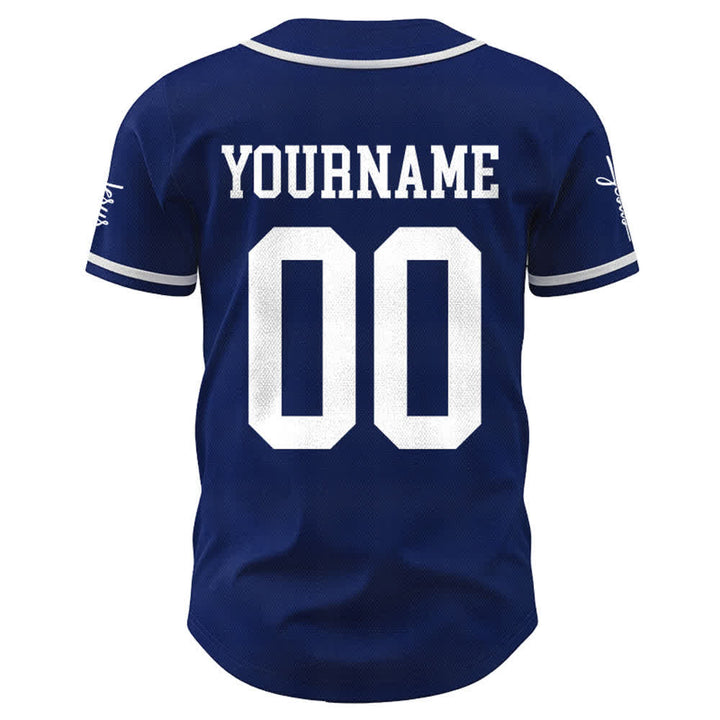 Christianartworkshop Bold Team Jesus Custom Name Number Unisex Custom Baseball Jersey - image 3
