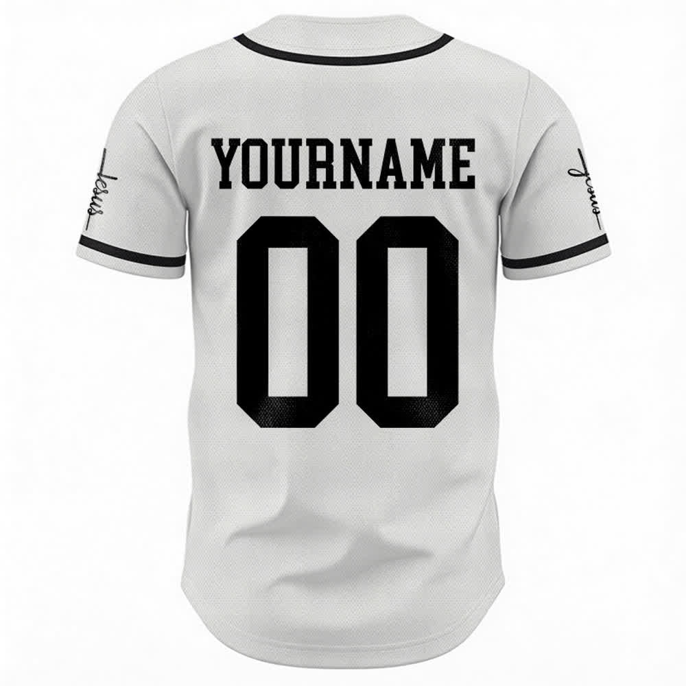 Christianartworkshop Bold Team Jesus Custom Name Number Unisex Custom Baseball Jersey - image 11