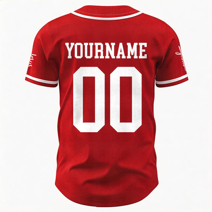 Christianartworkshop Bold Team Jesus Custom Name Number Unisex Custom Baseball Jersey - image 27