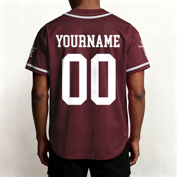 Christianartworkshop Bold Team Jesus Custom Name Number Unisex Custom Baseball Jersey - image 39