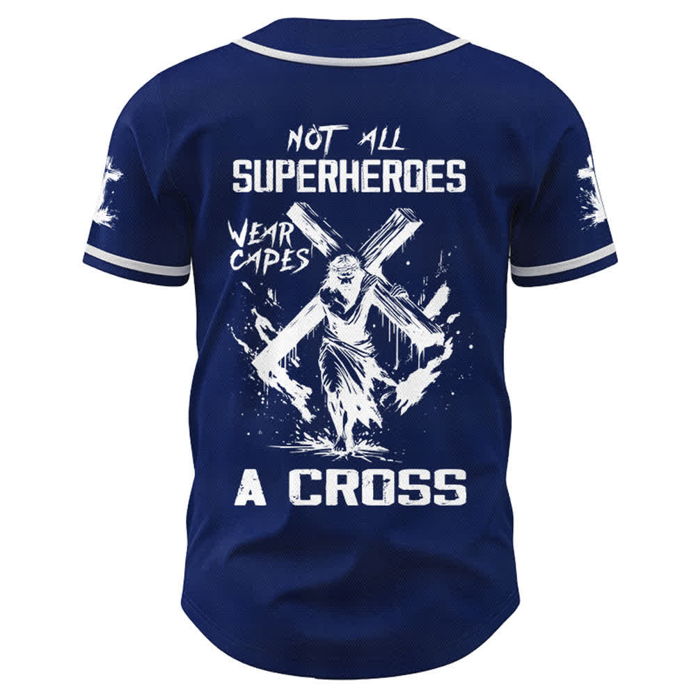 Christianartworkshop Not All Superheroes Wear Capes A Cross Unisex Baseball Jersey - image 36