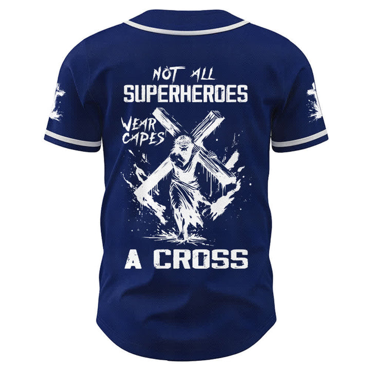 Christianartworkshop Not All Superheroes Wear Capes A Cross Unisex Baseball Jersey - image 36