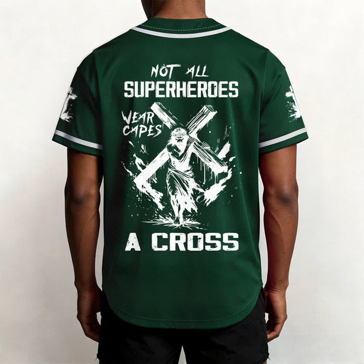 Christianartworkshop Not All Superheroes Wear Capes A Cross Unisex Baseball Jersey - image 47