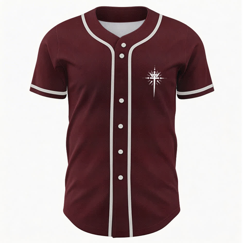 Christianartworkshop Jesus Is King Angel Wings Cross Faith Statement Custom Baseball Jersey - image 37