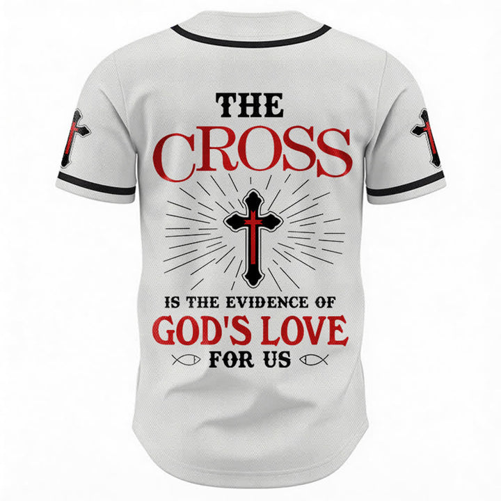 Christianartworkshop The Cross Is The Evidence Of God's Love Unisex Baseball Jersey - image 9