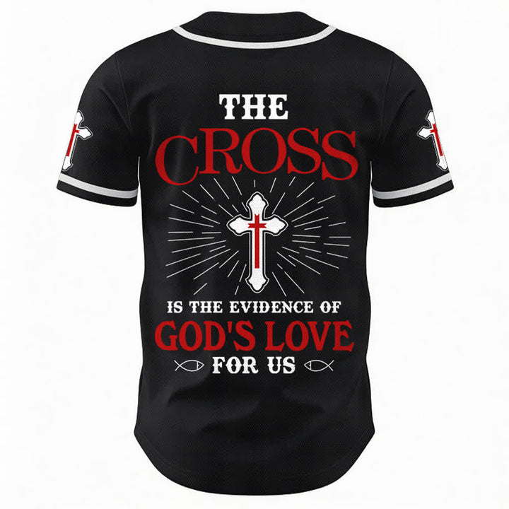 Christianartworkshop The Cross Is The Evidence Of God's Love Unisex Baseball Jersey - image 16