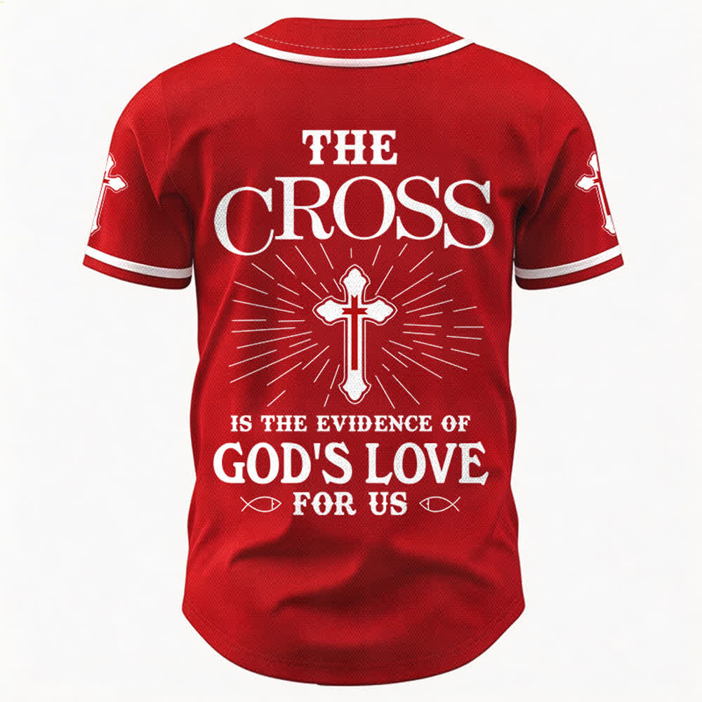 Christianartworkshop The Cross Is The Evidence Of God's Love Unisex Baseball Jersey - image 23