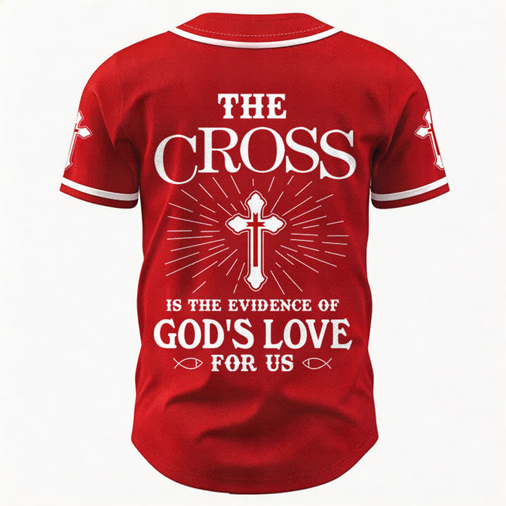 Christianartworkshop The Cross Is The Evidence Of God's Love Unisex Baseball Jersey - image 23