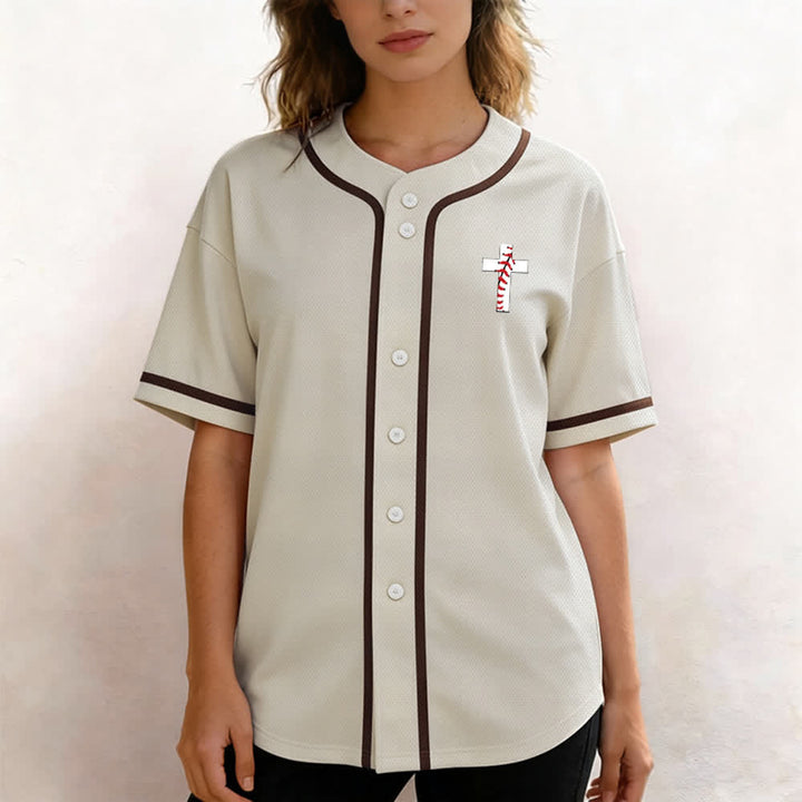 Christianartworkshop Philippians 4:13 I Can Do All Things Unisex Baseball Jersey - image 4