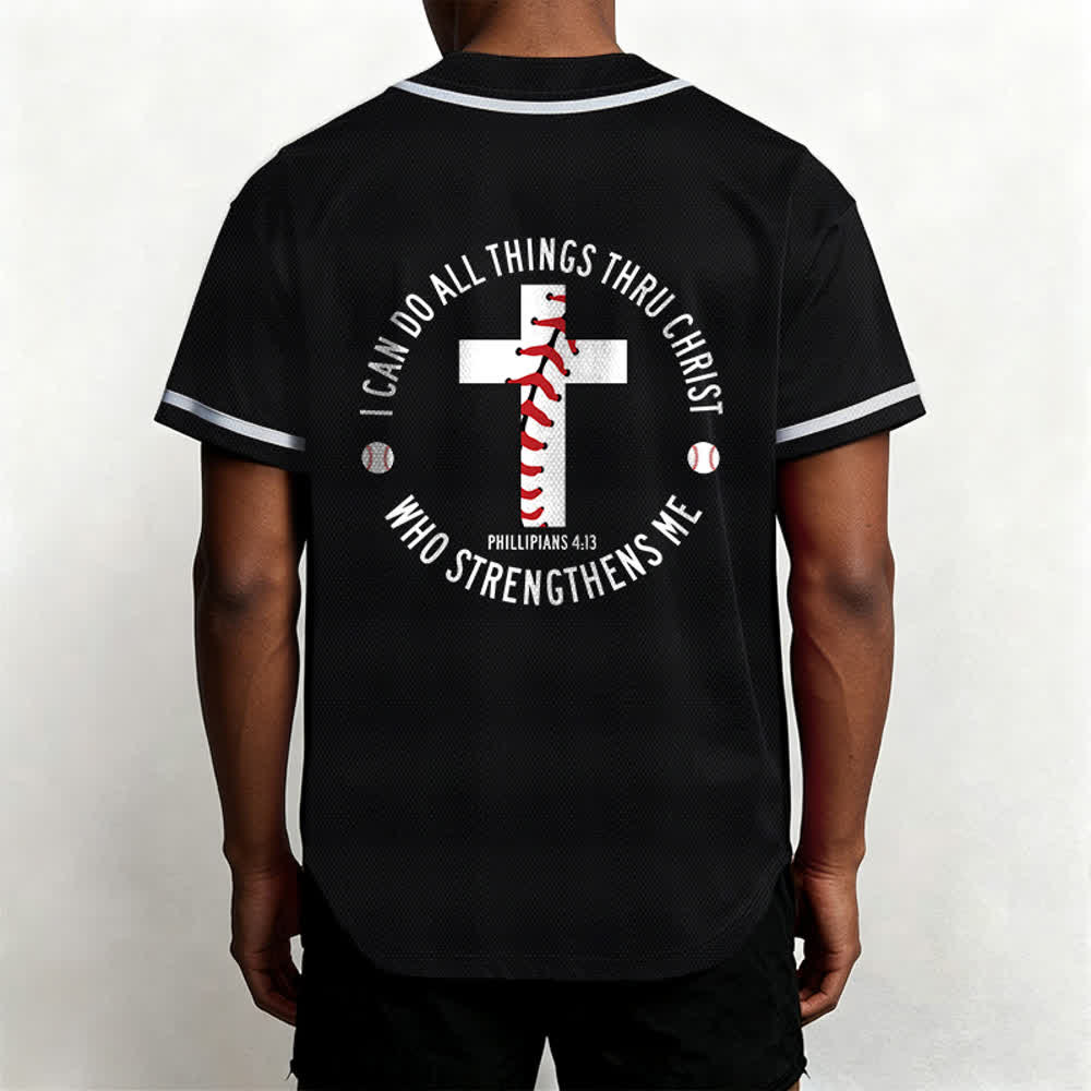 Christianartworkshop Philippians 4:13 I Can Do All Things Unisex Baseball Jersey - image 17