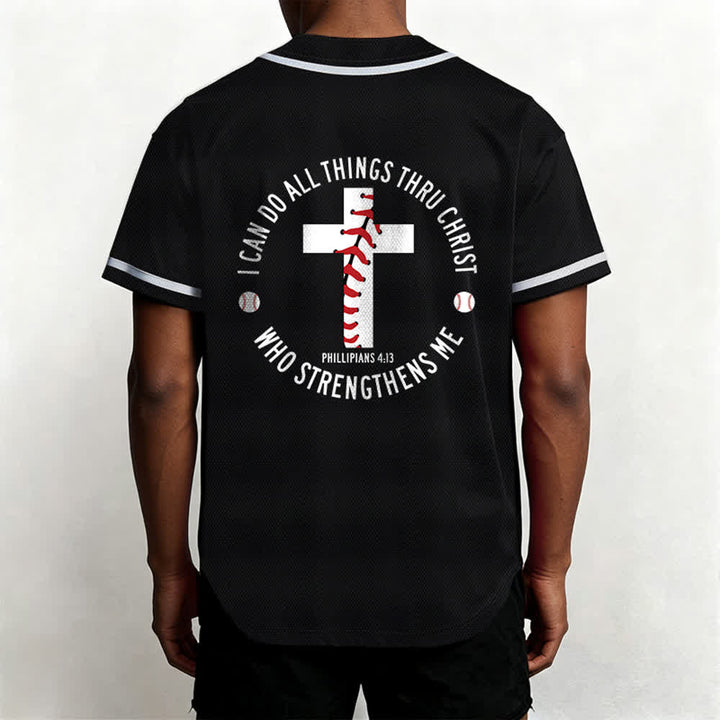 Christianartworkshop Philippians 4:13 I Can Do All Things Unisex Baseball Jersey - image 17