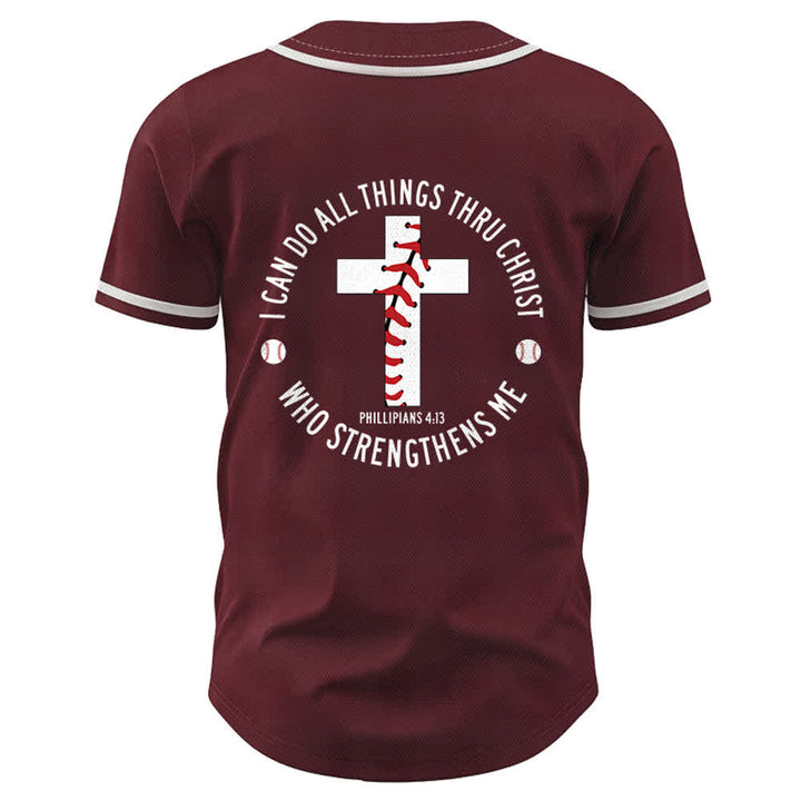 Christianartworkshop Philippians 4:13 I Can Do All Things Unisex Baseball Jersey - image 29