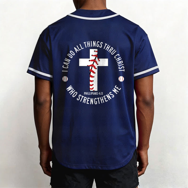 Christianartworkshop Philippians 4:13 I Can Do All Things Unisex Baseball Jersey - image 47