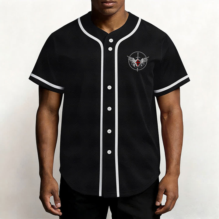 Christianartworkshop St.Michael Archangel Defend Us Unisex Baseball Jersey - image 11