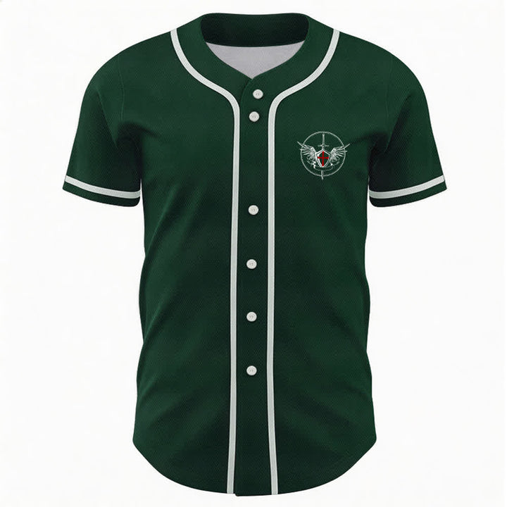 Christianartworkshop St.Michael Archangel Defend Us Unisex Baseball Jersey - image 44