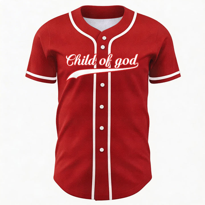 Christianartworkshop Child Of God Custom Name Number Unisex Baseball Jersey - image 26