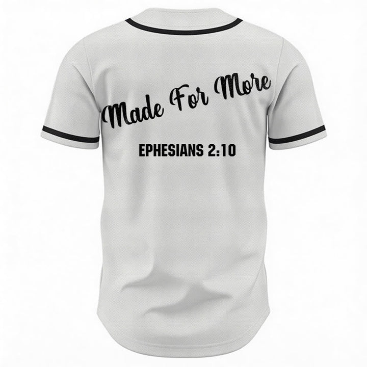 Christianartworkshop Made For More Ephesians 2:10 Unisex Baseball Jersey - image 8