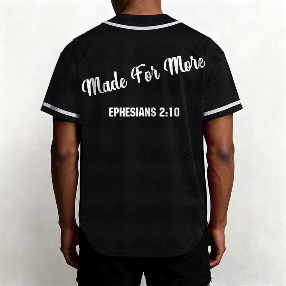 Christianartworkshop Made For More Ephesians 2:10 Unisex Baseball Jersey - image 17