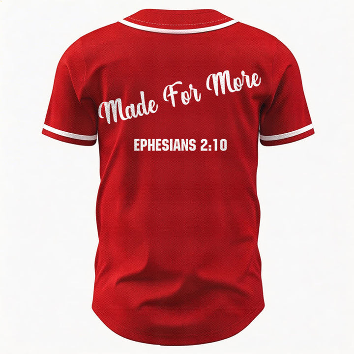 Christianartworkshop Made For More Ephesians 2:10 Unisex Baseball Jersey - image 22